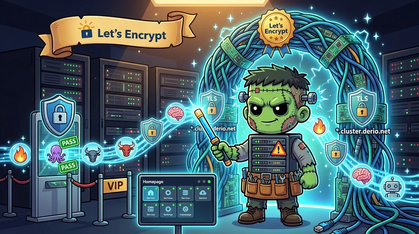 In-Cluster Ingress — Traefik, Wildcard TLS, and a Homepage Dashboard