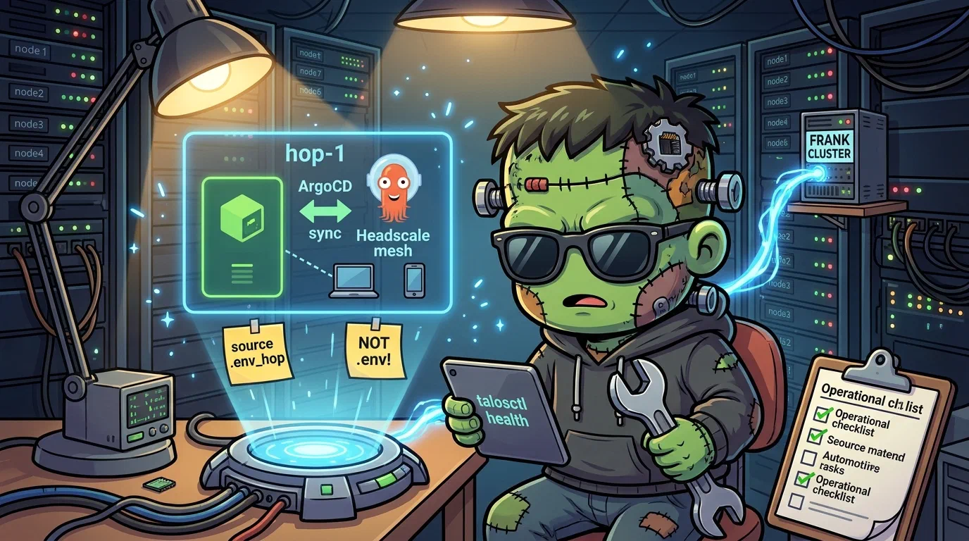 Operating on Hop — Single-Node Talos Edge Cluster